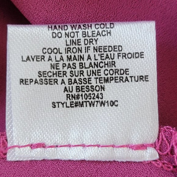 🌟 NWT B COLLECTION BY BOBEAU Remarkable Color Drenched Orchid Blouse Size S - Picture 9 of 9